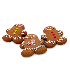 Gingerbread man with glaze ornament