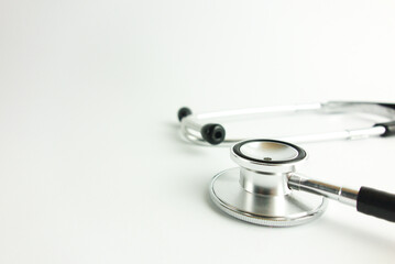 Stethoscope on white background. Medical concept