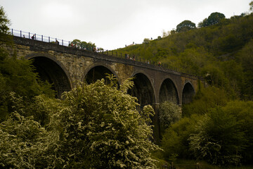 Fototapeta na wymiar stone viaduct bridge
