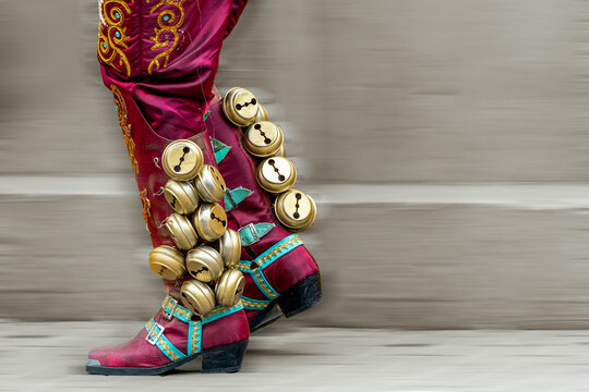 Peruvian traditional holiday dance costumes