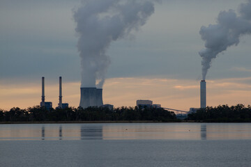 Obraz na płótnie Canvas Nuclear power plant in Crystal River Florida 