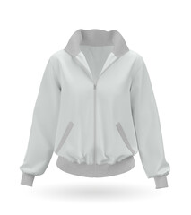 Blank tracksuit top mockup, 3d rendering,  © matsiash