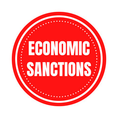 Economic sanctions symbol icon 