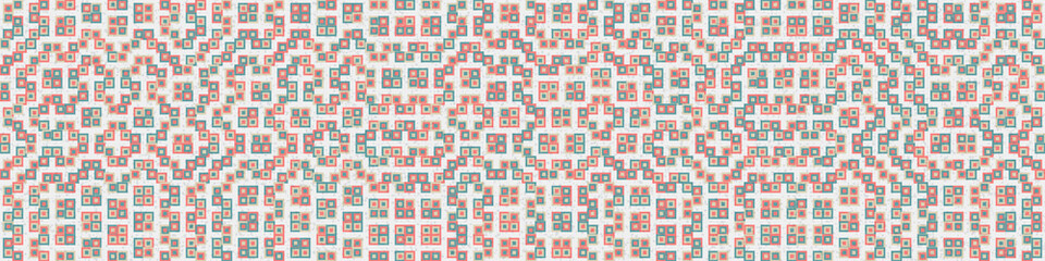 Fototapeta premium Abstract Geometric Pattern generative computational art illustration