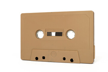 Fototapeta premium Vintage Cassette tape isolated on a white background