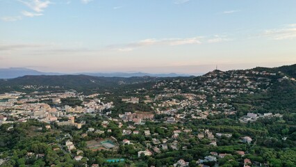 survol de Lloret de mar en catalogne sur la costa brava