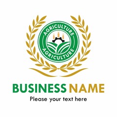 Agriculture design logo template illustration