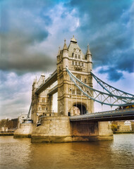 Fototapeta na wymiar Tower Bridge over the River Thames, London, England, United Kingdom