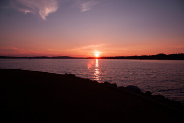 Obraz premium sunset at the beach