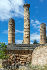 Ancient Greek archaeological site of Delphi, Central Greece
