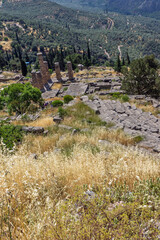 Ancient Greek archaeological site of Delphi, Central Greece