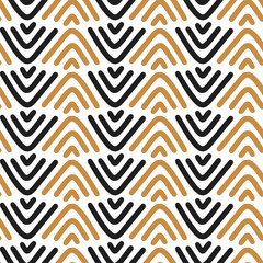 Seamless patterns. Abstract geometric style. Vector illustration for textile and packaging