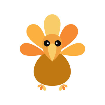 Turkey Vector, Turkey Icon, Thanksgiving Turkey, Turkey Illustration, Vector Illustration Background, 