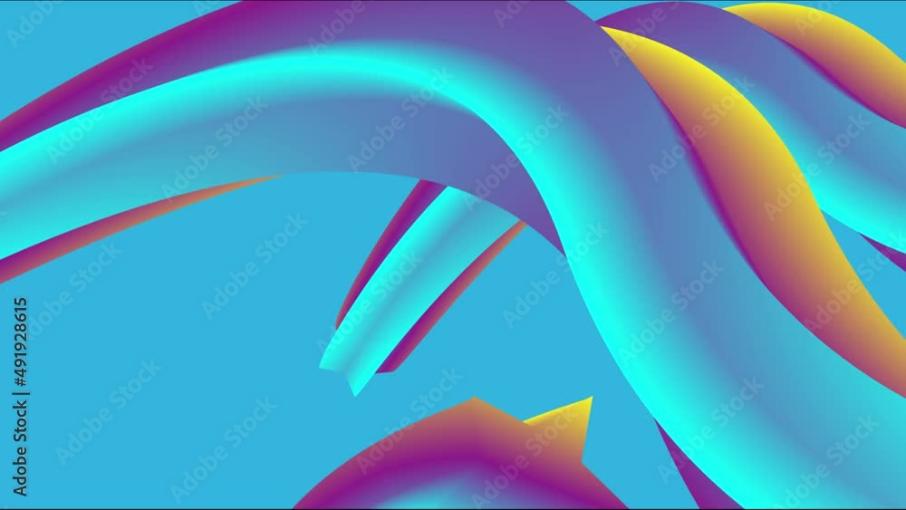 Poster blue wave abstract gradient background animated in 20 seconds