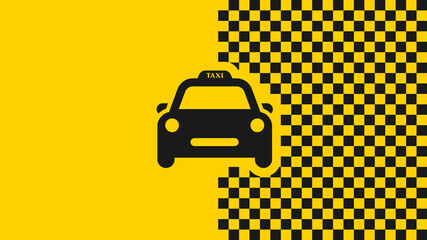 Taxi sign. transport background. Taxi service