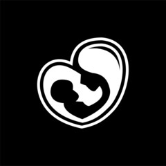 logo Mom And Baby ,logo  Love Baby Care  Design Concept Template .logo Mother Love Care  . Mom And Baby Love Logo