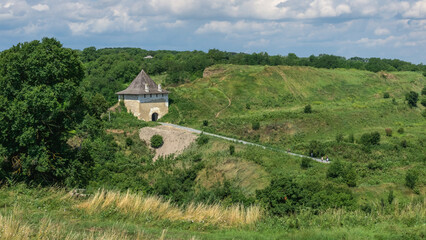 Fototapeta premium Khotyn fortress in Chernivtsi region of Ukraine