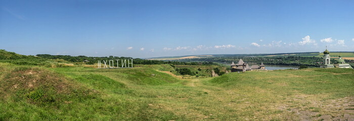 Fototapeta premium Khotyn fortress in Chernivtsi region of Ukraine