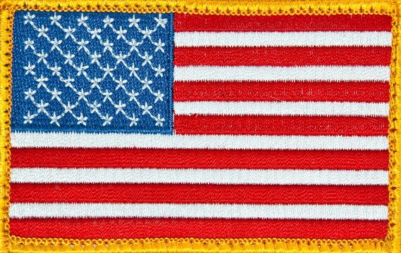 USA Flag Woven Soldier Patch