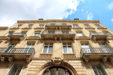 Neo-classical facade  in Bordeaux - France