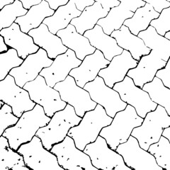 Black And White Urban Vector Texture Template.