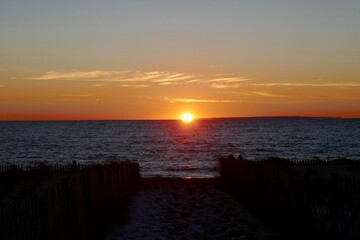 Fototapeta na wymiar Sunset at Cape Cod, Massachusetts