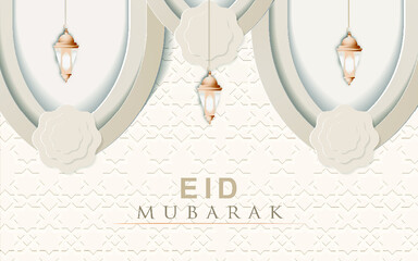 Ramadan Kareem background with ornament pattern Borders frame 