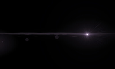 Lens Flare light over background. Easy to add overlay or screen filter over photos