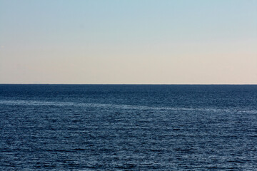 夕凪の湘南海岸
