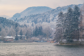 Winter snow scene in Lushan 5A Scenic Area, Jiujiang City, Jiangxi Province