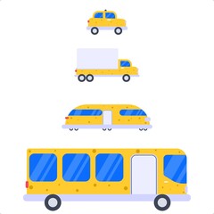 Car Transportation with yellow color
