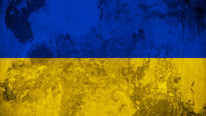 Ukraine National Flag Brush Background