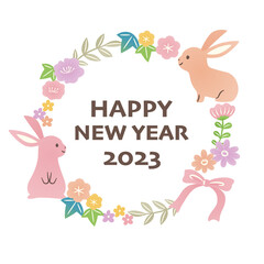 new year illustration 2023 rabbit