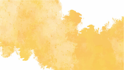 Yellow watercolor background for your design, watercolor background concept, vector.