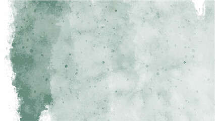 Green watercolor background for your design, watercolor background concept, vector.
