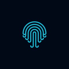 jellyfish logo vector © drra_k