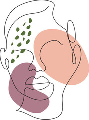 Collection of woman background set with color.Editable vector illustration for website, invitation,postcard and sticker