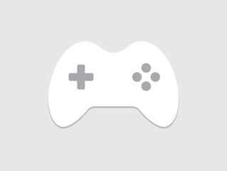 Game icon isolated on white background. Joystick Controller game icon. Flat design. Vector illustration.