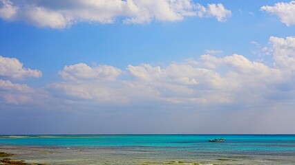 beach and blue sky