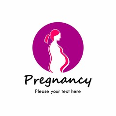 Care Pregnancy design logo template illustration