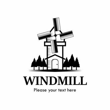 wildmill design logo template illustration