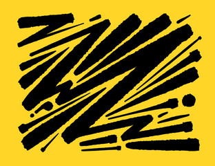 얼룩말 무늬 / 손으로 그린 지브라 패턴