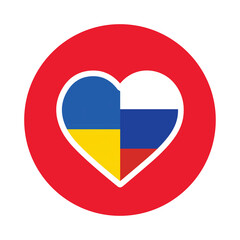 We are brother not to war with Ukraine- Russia icon peace symbol