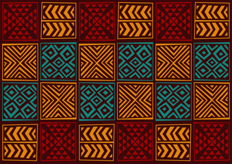 pattern art tribal afarican, Ethnic handmade abstract image and background, fashion artwork for print, vector file eps10.