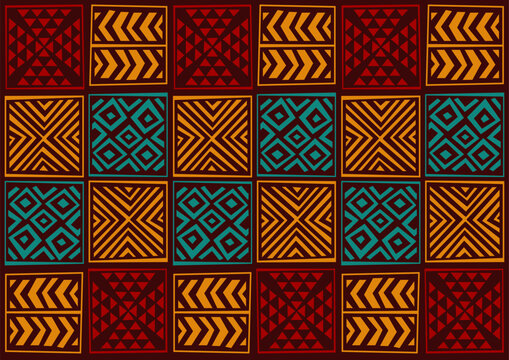 pattern art tribal afarican, Ethnic handmade abstract image and background, fashion artwork for print, vector file eps10.