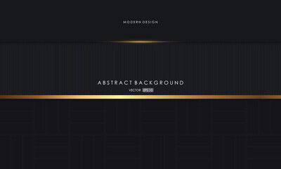 Modern abstract background black dop with golden color luxury