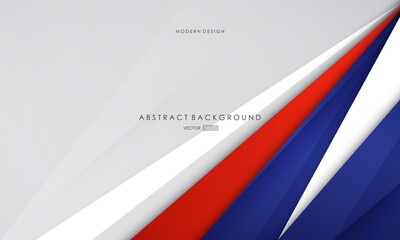 Modern abstract background blue and red with white colorful