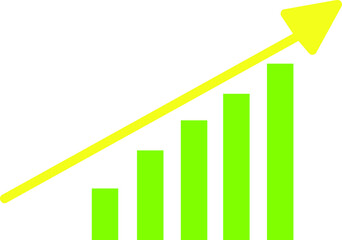 growth vector thin line icon for app and web on white background..eps