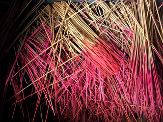 Taiwan temple incense put together(Taiwanese Folklore and Tradition) 