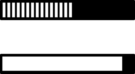  loading bar progress icons, load sign vector isolated on white